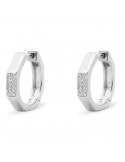 Rue Des Mille Earrings - Shapes-Octagonal-Pavè Zircons-ORZ020M6RH