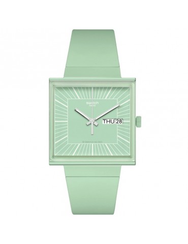 Swatch Watch - What If... Mint - Time and Date - 42mm-Green-SO34G701