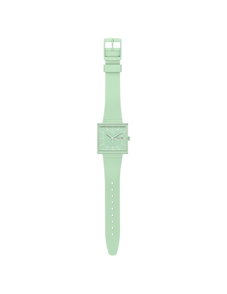 Swatch Watch - What If... Mint - Time and Date - 42mm-Green-SO34G701
