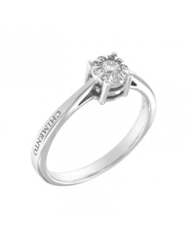 Chimento Ring - Tradition Diamond Bouquet in 18k White Gold with Natural Diamonds 0.17ct - 0