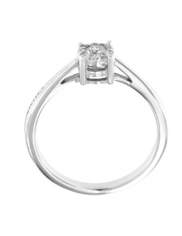 Chimento Ring - Tradition Diamond Bouquet in 18k White Gold with Natural Diamonds 0.17ct - 0 2