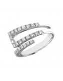 Picca Ring - Band in 18k White Gold with Natural Diamonds 0.55 ct - 0