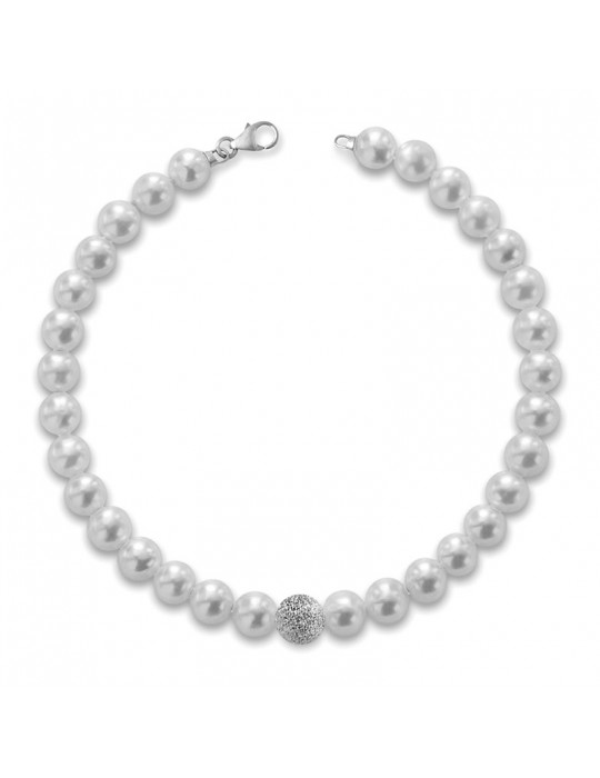 Lelune Classic Bracelet with Cultivated Pearls 5-5,5 mm for Women - 0