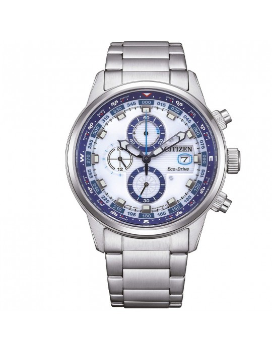 Citizen Men's Watch - Of Nautic Eco-Drive Chronograph 42mm White Celestial Blue - 0