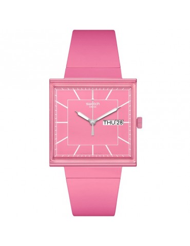 Orologio Swatch - What If... Rose - Tempo e Data - 42mm -Rosa-SO34P700