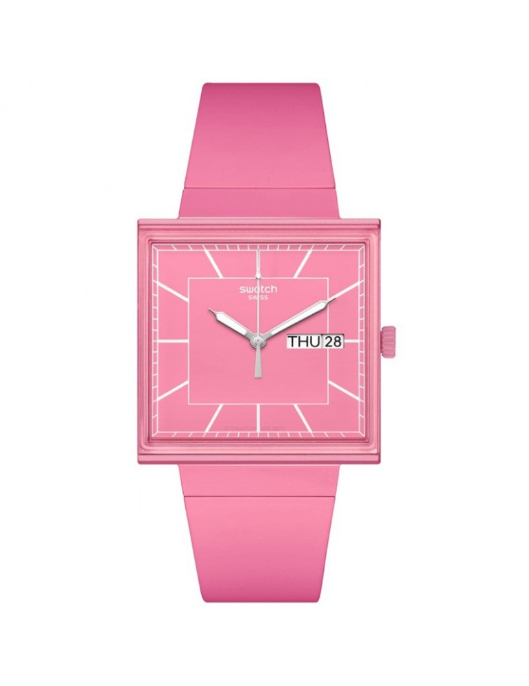 Orologio Swatch - What If... Rose - Tempo e Data - 42mm -Rosa-SO34P700