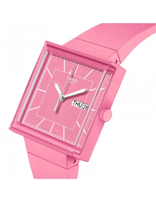 Swatch Watch - What If... Rose - Time and Date - 42mm - Pink - SO34P700