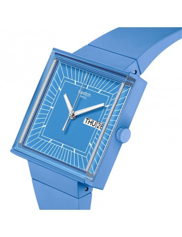 Swatch Watch - What If... Sky - Time and Date - 42mm - Blue - SO34S700 2