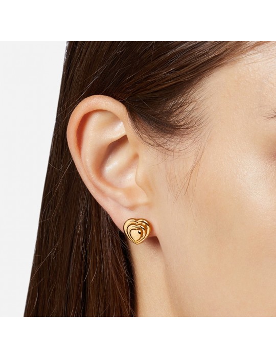 Chiara Ferragni Earrings - Bold-925% Gold Plated Silver-Heart-J19AXP09