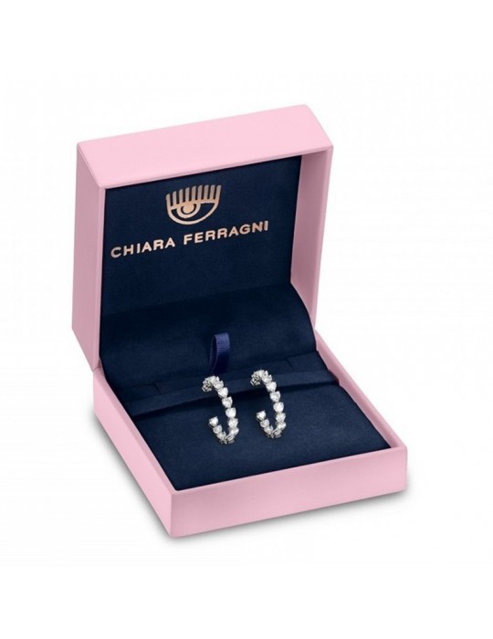 Chiara Ferragni Earrings - Bold-925% Gold Plated Silver-Heart-J19AXP09