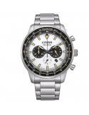 Orologio Citizen - Aviator Cronografo - Eco-Drive 44mm Bianco Nero - CA4500-91A