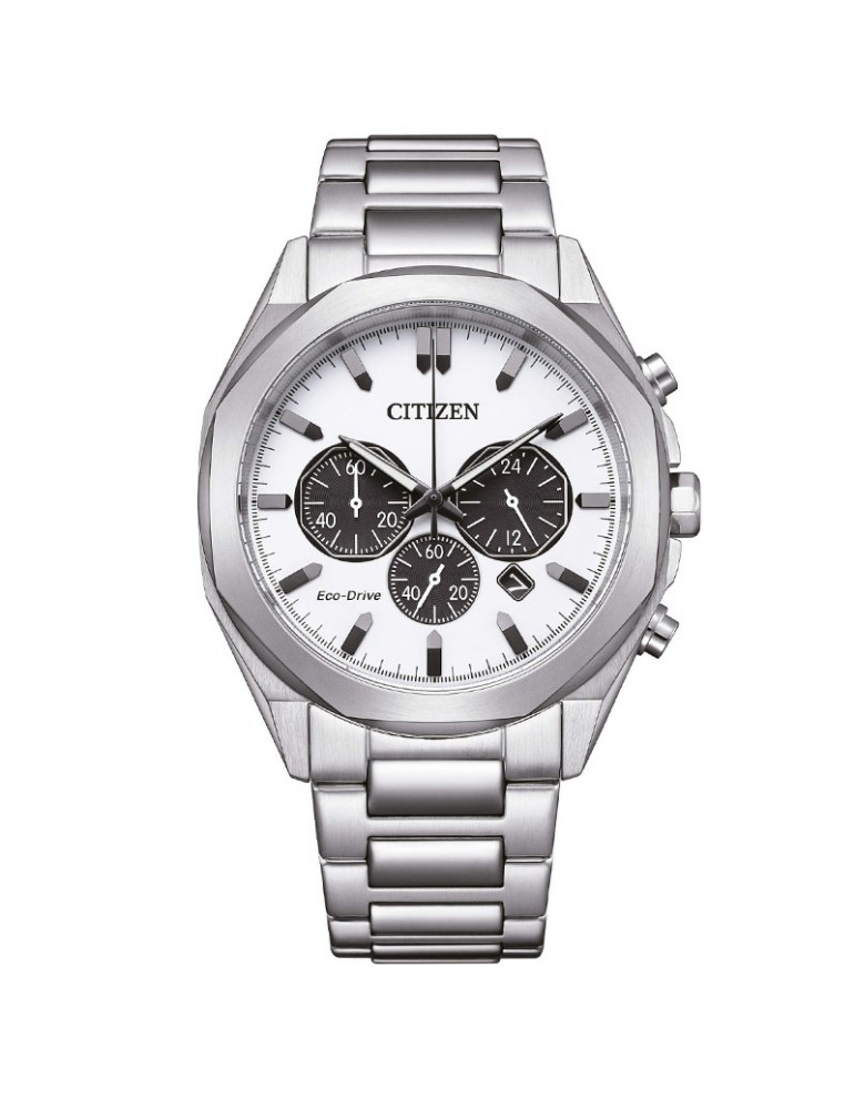 Citizen Watch - Of Metropolitan Eco-Drive Chronograph 41mm White Black - 0