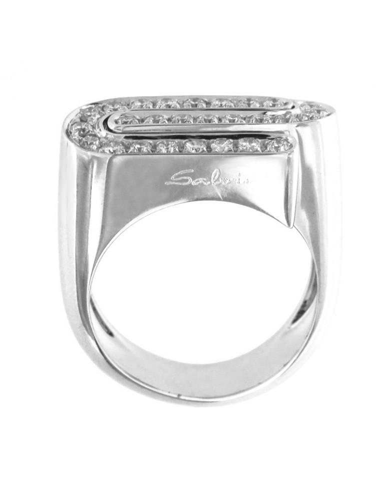 Anello Salvini - Oro Bianco 18 carati - Diamanti Naturali 0,63 ct