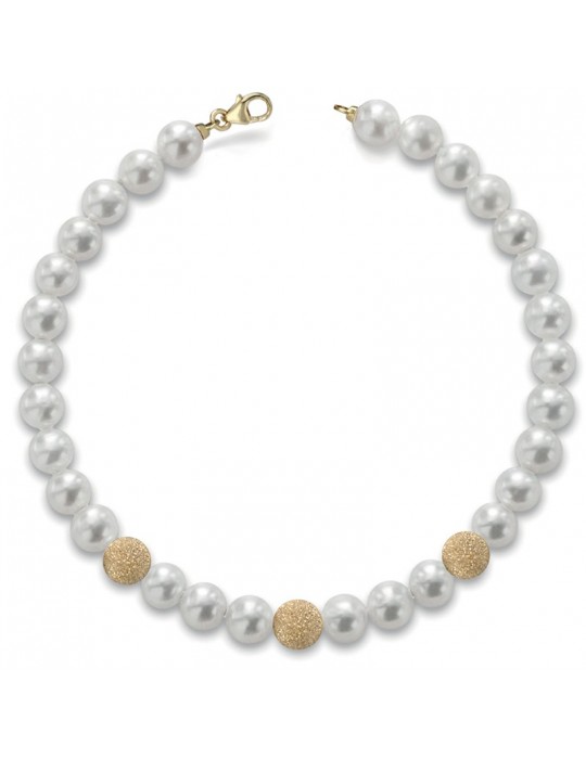 Lelune Classic Bracelet with Cultivated Pearls 6,5-7 mm for Women - 0