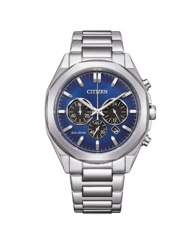 Orologio Citizen - Of Metropolitan Eco-Drive Cronografo 41mm Blu Nero - CA4590-81L