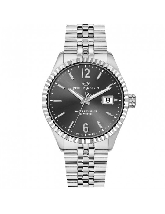 Philip Watch - Caribe Quartz Time and Date 41mm Anthracite - 0