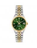 Philip Watch - Caribe Quartz Time and Date 31mm Golden Green - 0