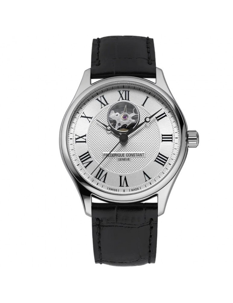Orologio Frederique Constant - Heart Beat Automatico - 40mm Argento - FC-310MC5B6