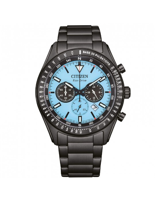 Citizen Watch - Of Rescue Eco-Drive Chronograph 43mm Black Turquoise - 0