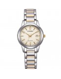Orologio Citizen Donna - Lady Eco-Drive 29mm Avorio Bicolore - FE1244-72A
