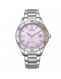 Orologio Citizen Donna - Lady Eco-Drive 37mm Rosa con Zirconi - FE6170-88X