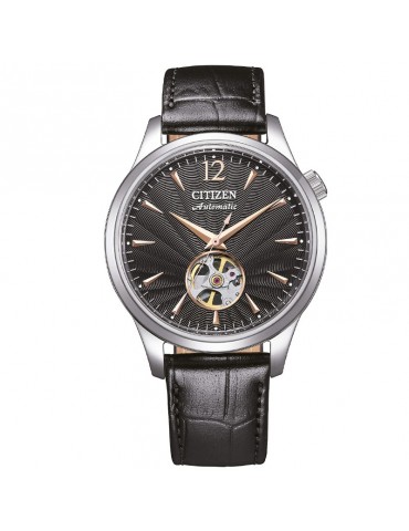 Orologio Citizen - Meccanico Automatico 40mm Nero Rose Gold - Movimento a Vista - NH9131-14E