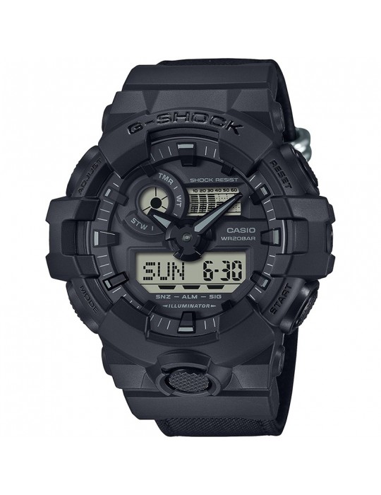 Casio Watch - G-Shock - Multifunction - 53mm - Black - GA700BCE1AER