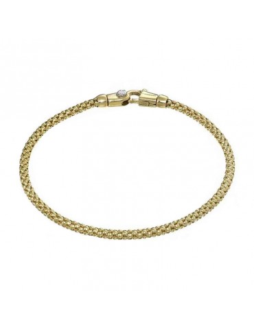 Chimento Bracelet - Tradition Gold Pomegranate in 18k Yellow Gold with Natural Diamonds 19 cm - 0