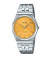 Casio Watch - Timeless Time and Date Silver 35mm Yellow