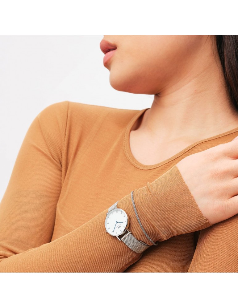 Orologio Daniel Wellington -Petite Roman-Silver-28mm-Bianco-DW00100684