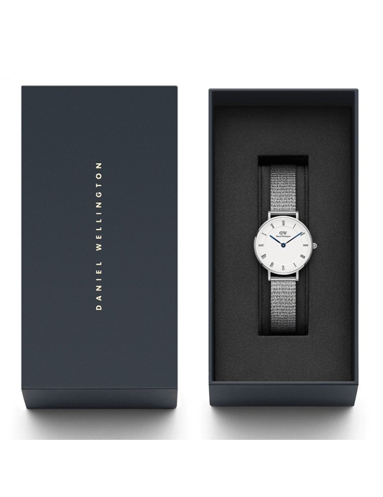 Orologio Daniel Wellington -Petite Roman-Silver-28mm-Bianco-DW00100684