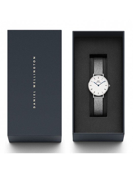 Orologio Daniel Wellington -Petite Roman-Silver-28mm-Bianco-DW00100684