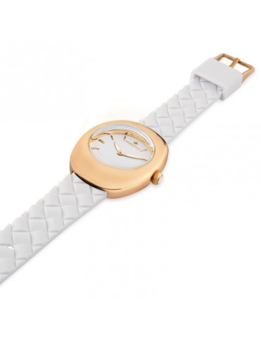 Hoops Watch - Nuage - Only Time - Rose Gold-34mm-White-2653LRG02 2