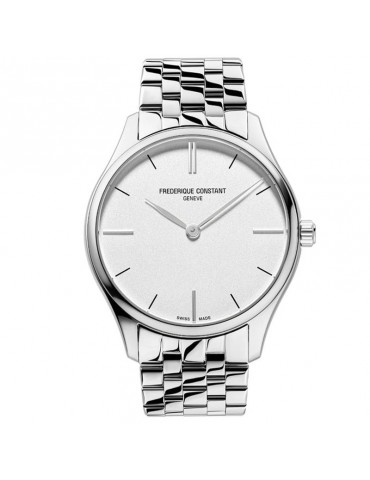 Frederique Constant - Classics Quartz Only Time 40mm Silver Watch - 0
