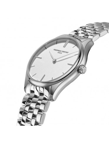 Frederique Constant - Classics Quartz Only Time 40mm Silver Watch - 0 2