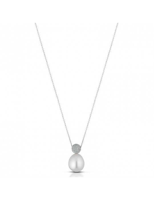 Lelune Necklace with Cultivated Pearl 8.5-9 mm for Women - 0