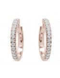 Orecchini Buonocore - Eternity Round - Oro Rosa 18 carati - Diamanti 0,17 ct - 227O01DP