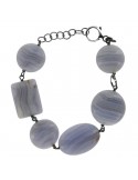 Della Rovere Bracelet - in 925% Silver - Chalcedony - BRDR074