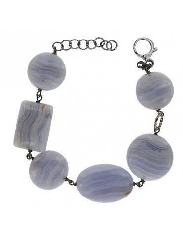 Bracciale Della Rovere - in Argento 925% - Calcedonio - BRDR074 2