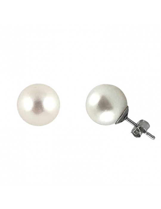 Orecchini Lelune - Classic  Oro Bianco  Perle 7,5 - 8 mm - LLEA0080