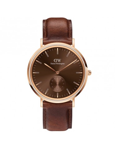 Orologio Daniel Wellington - St Mawes Amber - 40mm -Marrone-DW00100707