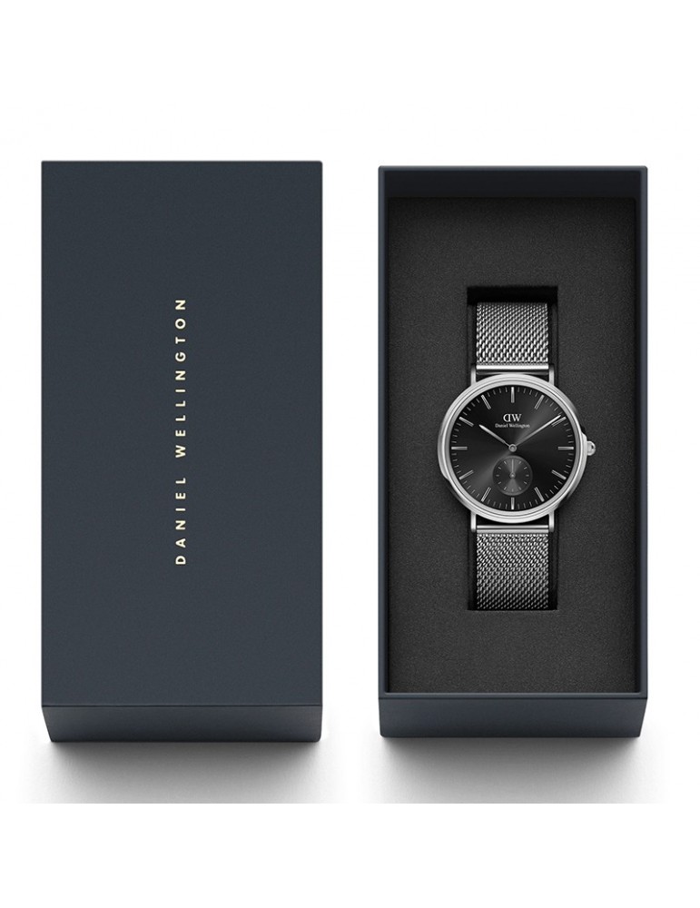 Orologio Daniel Wellington - Sterling Onyx-Silver-40mm-Nero-DW00100711