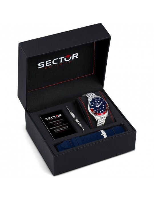 Orologio Sector - 230 - Automatico- 43mm - Rosso e Blu - R3223161018