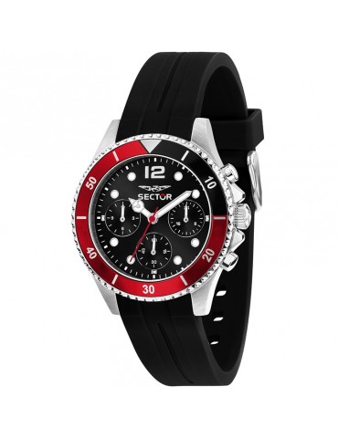 Sector-230 Watch-Multifunction-39mm-Black-Red Detail-R3251161053