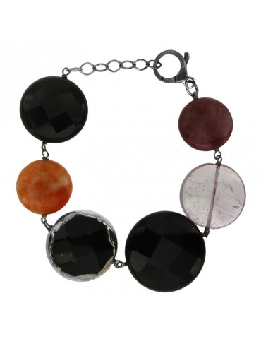 Bracciale Della Rovere -  Onice Nero - Ametista - B071602G140072AA