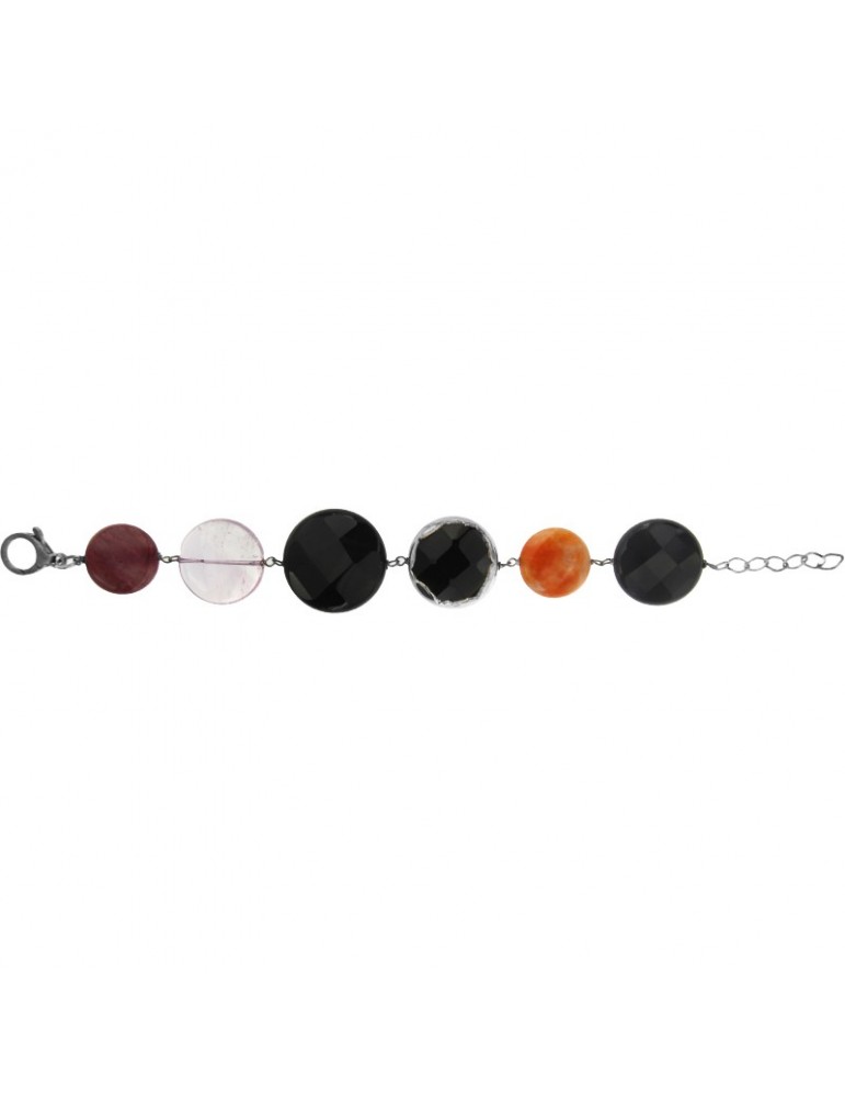 Bracciale Della Rovere -  Onice Nero - Ametista - B071602G140072AA