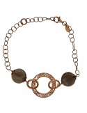 Della Rovere Bracelet - Pink - Central Ring - Smoky Quartz - DR207
