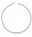 Collana Lelune da Donna - Classic in Perle Coltivate d'Acqua Dolce 6 - 6,5 mm e Boule in Oro Giallo 18 Carati
