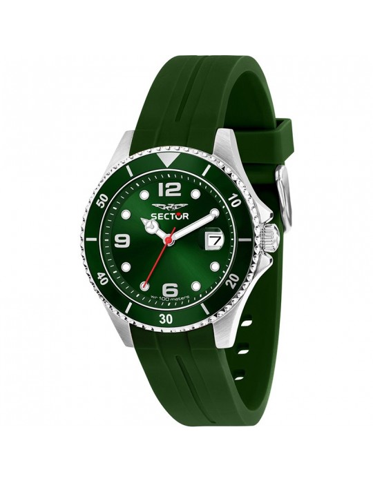 Orologio Sector da Uomo - 230 - Tempo e Data -  39mm-Verde-R3251161055