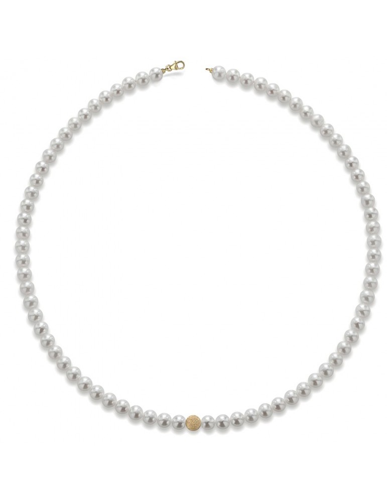 Collana Lelune - Classic - Perle  6,5 - 7 mm - Oro Giallo - LLNK0170Y
